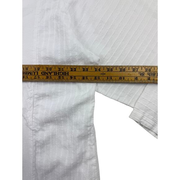 Cottonseed Casual Wear Top Tunic Lagenlook Coastal Shaggy Cotton Gauze Boho 2X - Picture 7 of 8